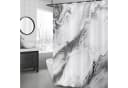 Agger Duschvorhang Modern Grau Abstrakt Marmor Aquarell Design Bild 1