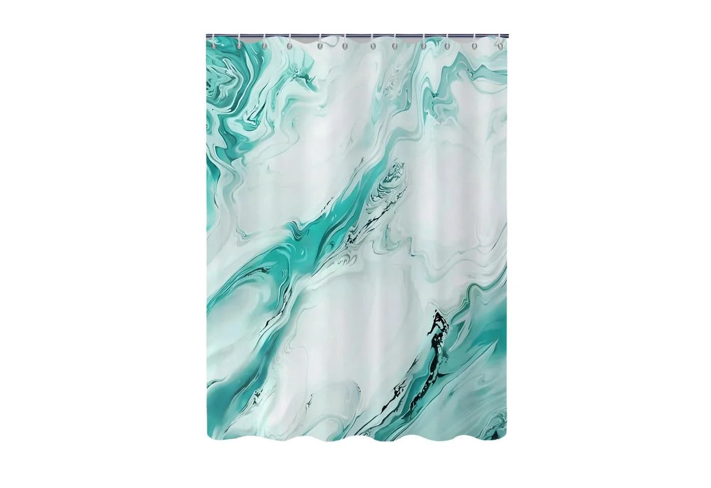 Agger Duschvorhang Modern Abstrakt Marmor Aquarell Design Wasserdicht & Waschbar - Bild 2