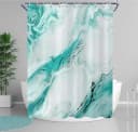Agger Duschvorhang Modern Abstrakt Marmor Aquarell Design Wasserdicht & Waschbar Bild 3