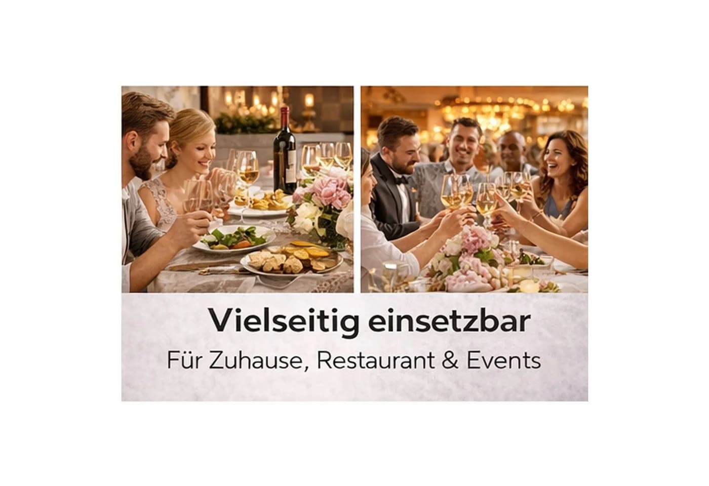Diwzbyn Besteck-Set 20-tlg. Goldfarben Edelstahl Pfingstrosen-Design - Bild 5