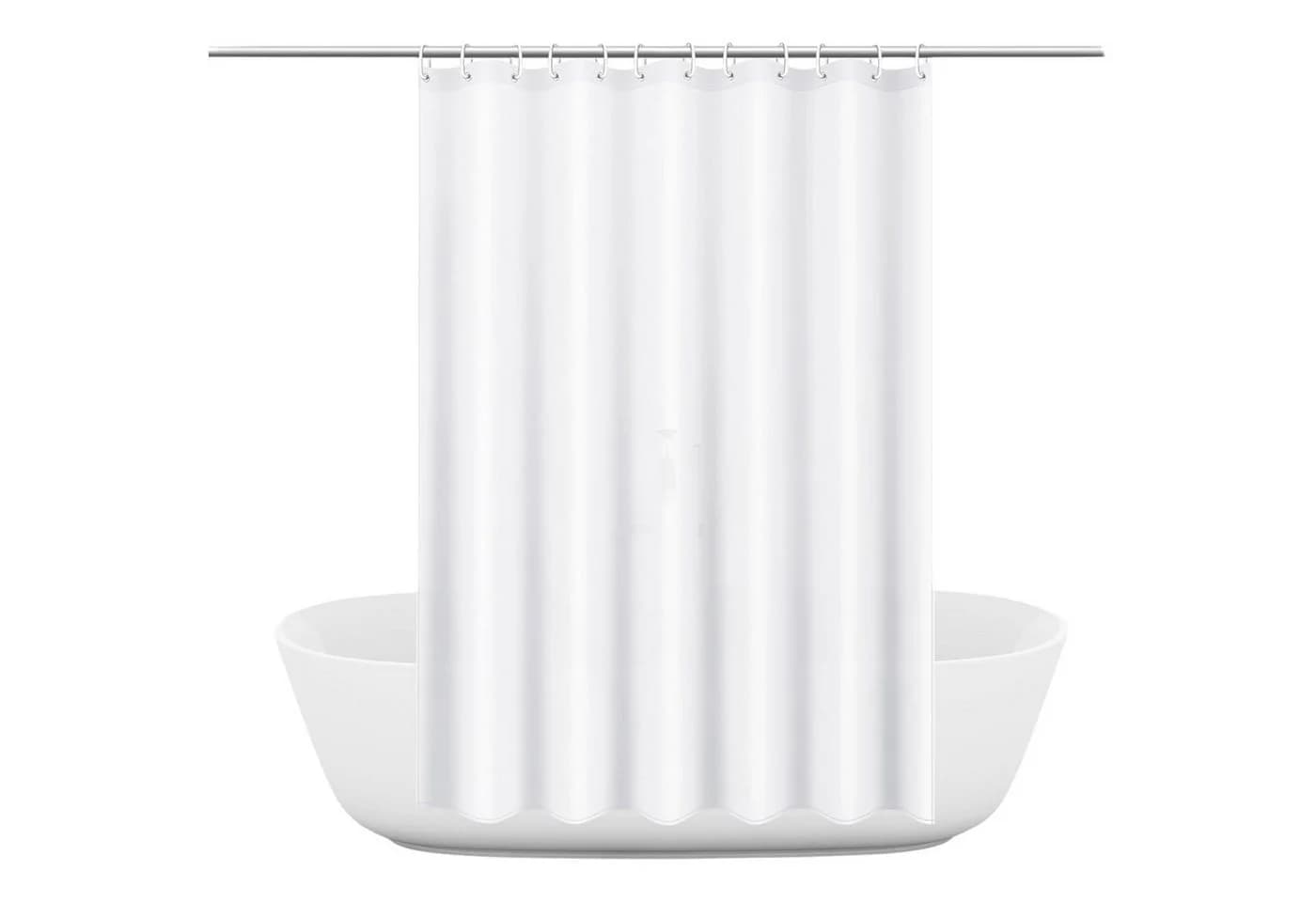 Diwzbyn Duschvorhang Weiß Wasserdicht Schimmelhemmend PEVA - Bild 2