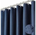 Diwzbyn Duschvorhang Waffelstoff wasserabweisend blau Bild 2