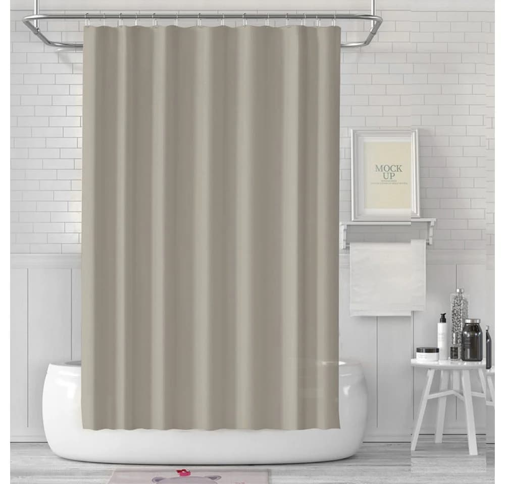 Diwzbyn Duschvorhang Beige Wasserdicht & Schimmelhemmend