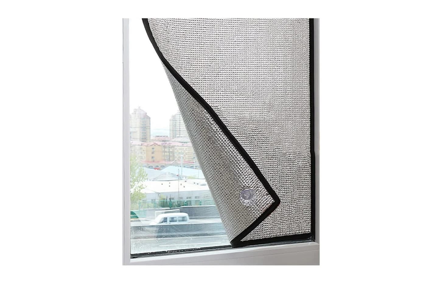 Diwzbyn Sonnenschutz-Fensterfolie Schwarz mit Saugnapf - Bild 2