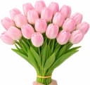 Minicloss Kunstblumenstrauß 10 Stück Künstliche Tulpen Rosa Bild 2