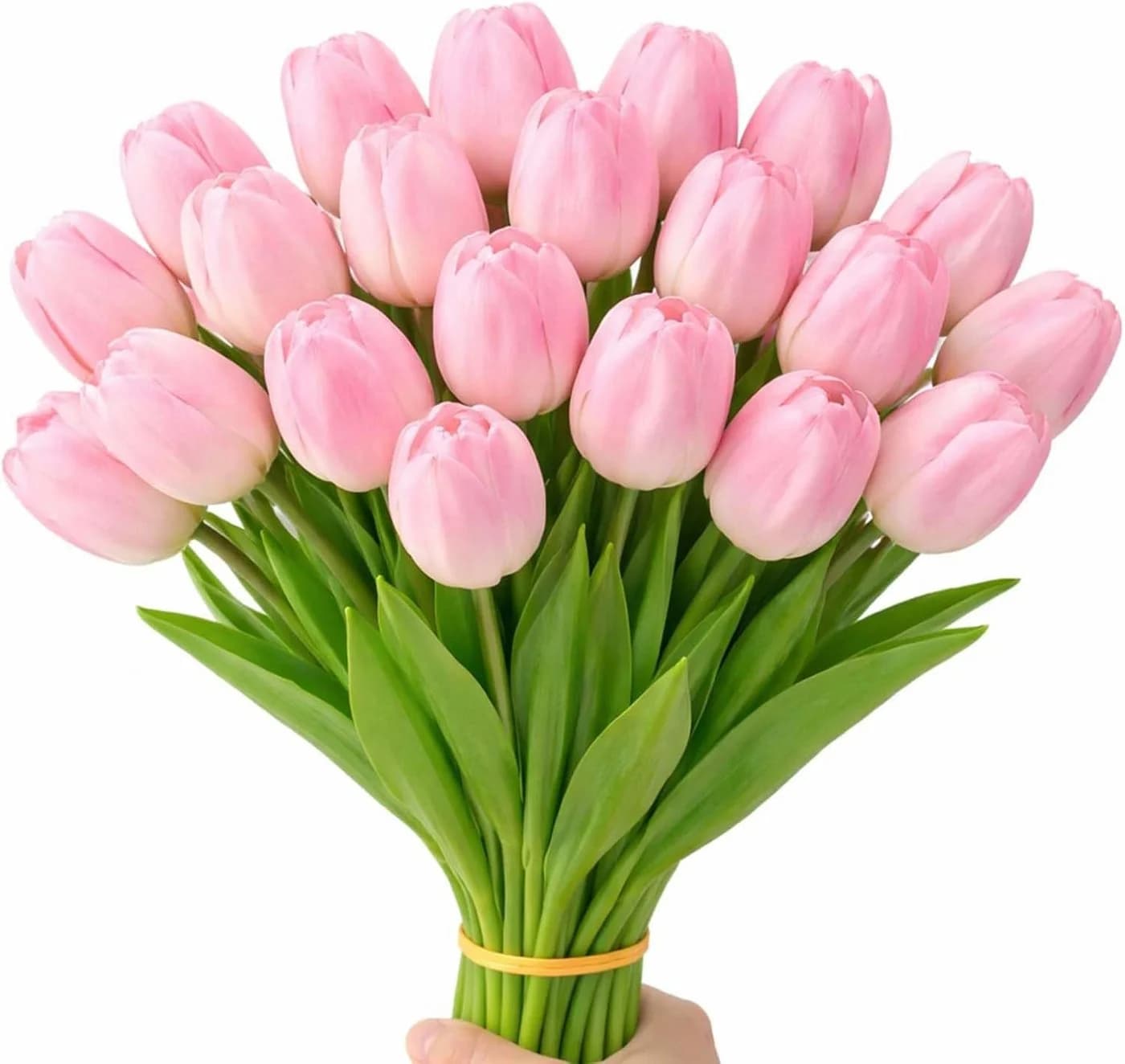 Minicloss Kunstblumenstrauß 10 Stück Künstliche Tulpen Rosa - Bild 2