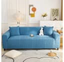Zaewry Sofahusse Stretch-Sofabezug Blau mit dezentem Muster Bild 1