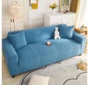 Zaewry Sofahusse Stretch-Sofabezug Blau mit dezentem Muster Bild 3