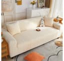 Zaewry Stretch-Sofabezug Beige Elastisch Fleece Bild 3