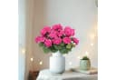 Agger Kunstblumenstrauß Geranie 4 Bündel Rot Wetterfest Bild 5