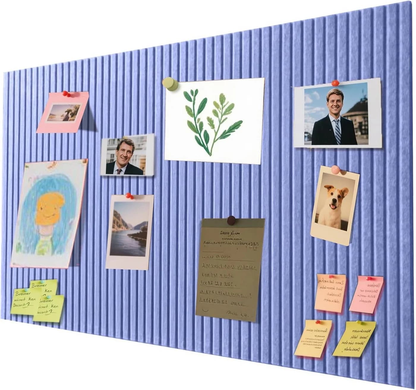 Agger Filz-Pinnwand Selbstklebend Blau Modern - Bild 2