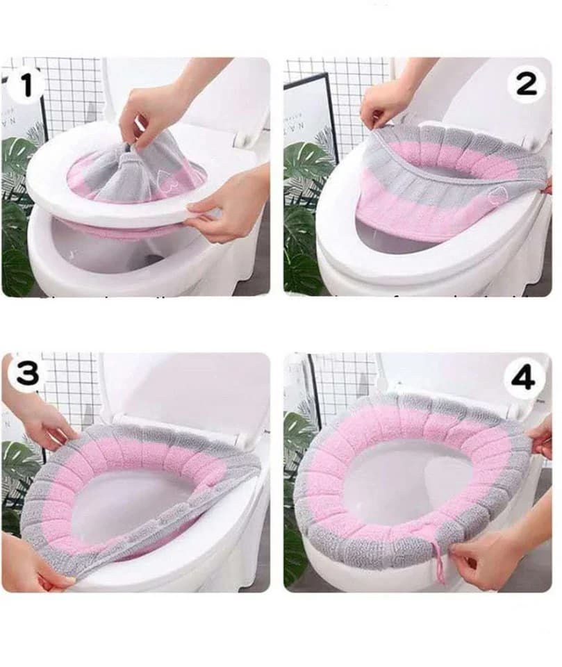 Agger Soft-Toilettensitzerhöhung 4 Stück WC-Sitzwärmer - Bild 3