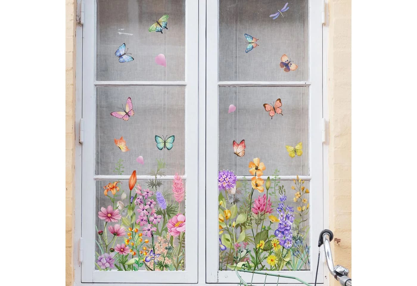 Agger Fensterfolie Blumen Schmetterling Bunt - Bild 5