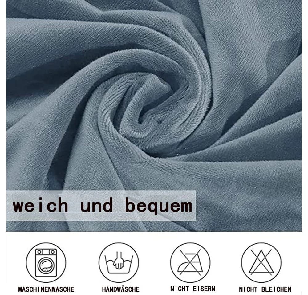 Agger Stuhlhusse Stretch Samt mit Armlehnen beige - Bild 4