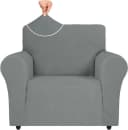 Agger Sofahusse Stretch Grau Rutschfest Polyester Bild 2