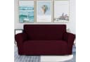 Agger Sofahusse Stretch Rot Rutschfest Polyester Elasthan Bild 1