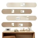 Agger Pinnwand 4er Streifen Beige/Bunt Selbstklebend mit Reißzwecken Bild 2