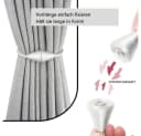 Agger Magnetische Vorhang Raffhalter 2 Stück Weiß Modern Bild 1