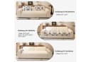 Agger Sofaschoner Weicher Plüsch Sofa Überzug Dunkelgrau Bild 1