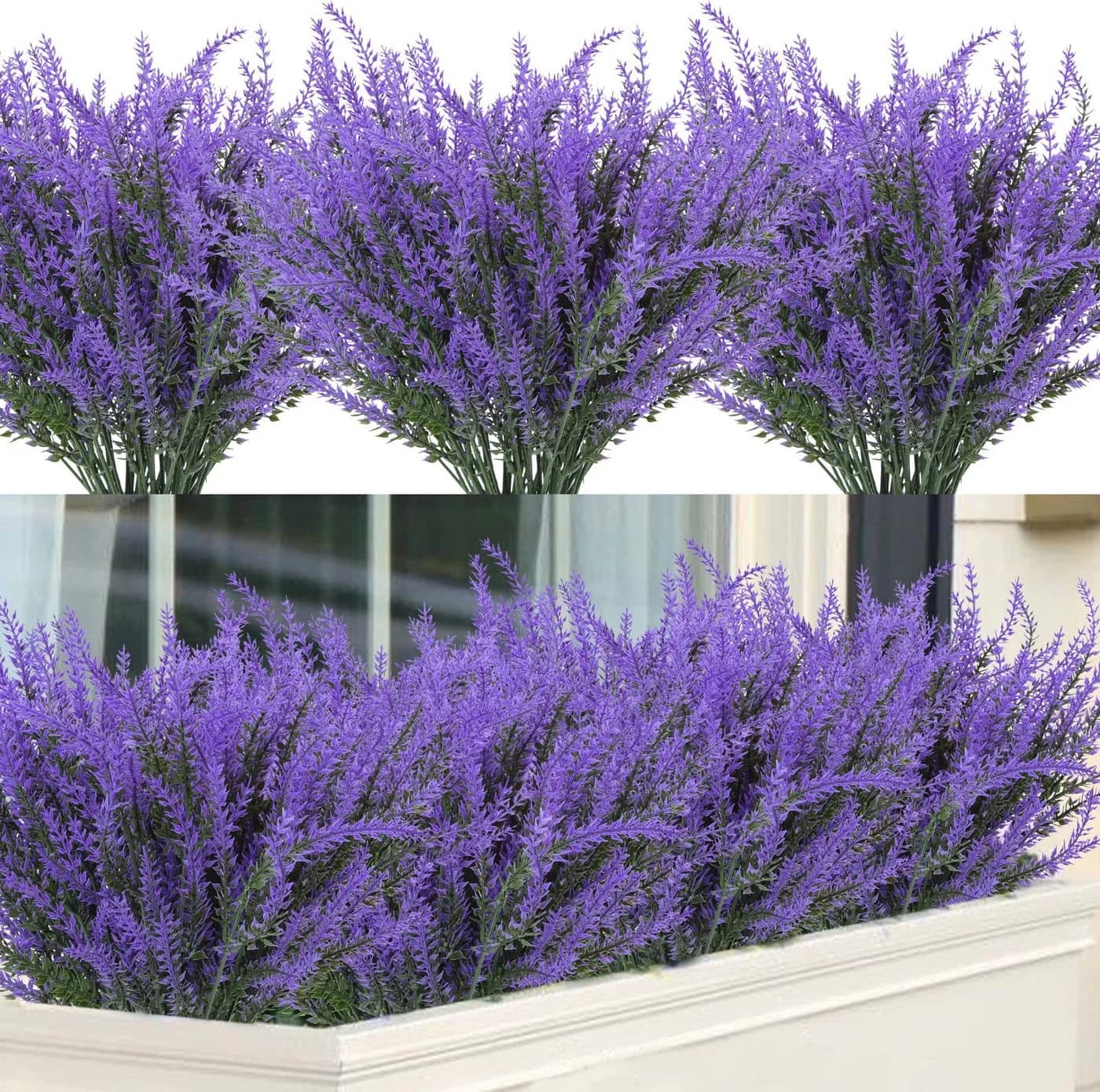 Agger Kunstblumenstrauß Lavendel 4er Set Lila - Bild 2