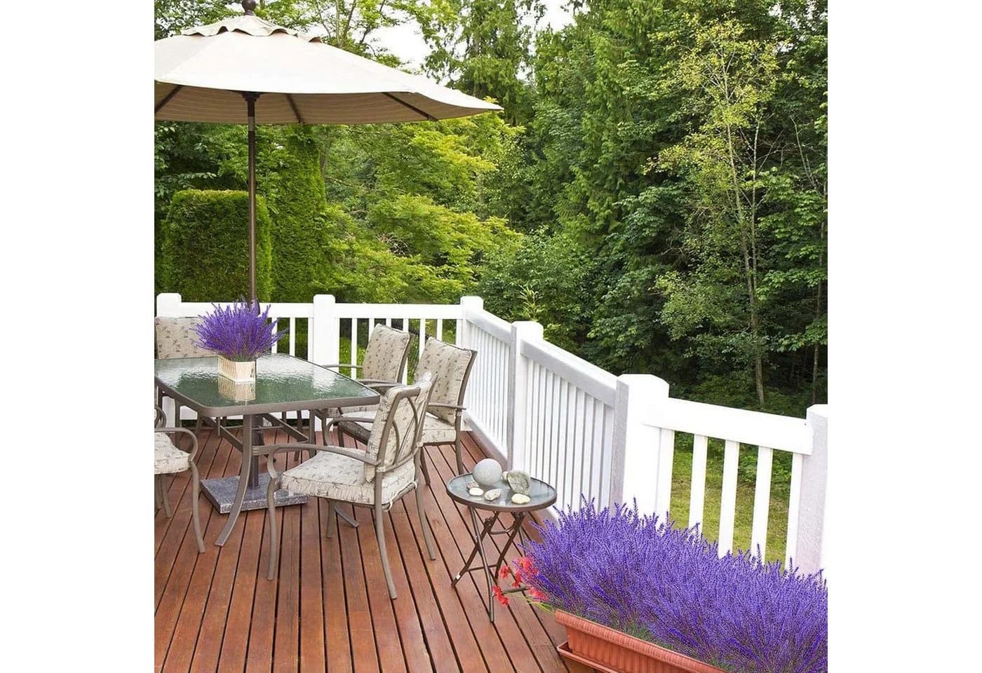 Agger Kunstblumenstrauß Lavendel 4er Set Lila - Bild 5