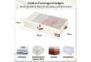 Agger Aufbewahrungsbox Faltbar Leinen Unterbett-Box mit Sichtfenster Bild 1