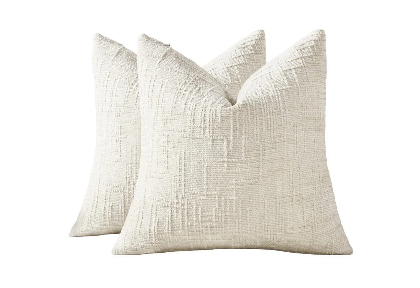 Zaewry Kissenbezug Chenille Beige Dekokissenbezug - Bild 2