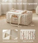 Zaewry Aufbewahrungskorb Windeltasche mit Blumenmuster Bild 3