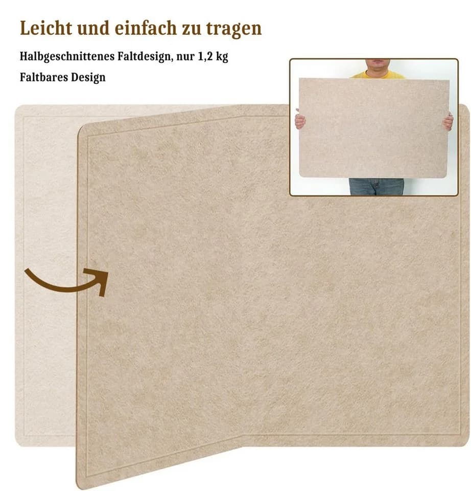 Agger Filz-Pinnwand 60x40 cm Rahmenlos Selbstklebend - Bild 3