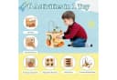 Zaewry Motorikwürfel Montessori 6-in-1 Buchenholz Aktivitätswürfel Bild 1