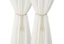 Agger Raffhalter 2er-Set Beige Blumenmuster Quasten Bild 1