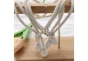 Agger Raffhalter 2er-Set Beige Blumenmuster Quasten Bild 3