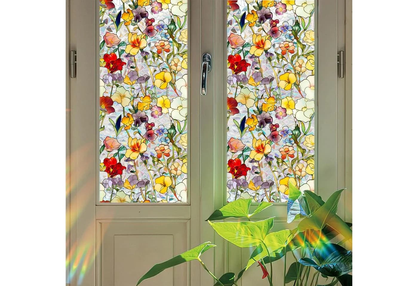 Agger Fensterfolie Sichtschutz Bunt Selbstklebend - Bild 5