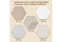 Agger Hexagon Pinnwand Set 12-teilig Kork mit 50 Pushpins Bild 4