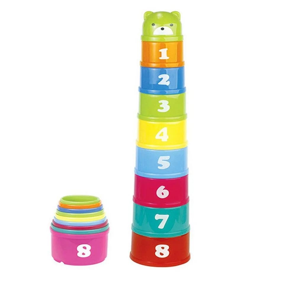 Sorvyzxn Stapelspielzeug Stapelbecher 9-tlg. Bunt - Bild 2