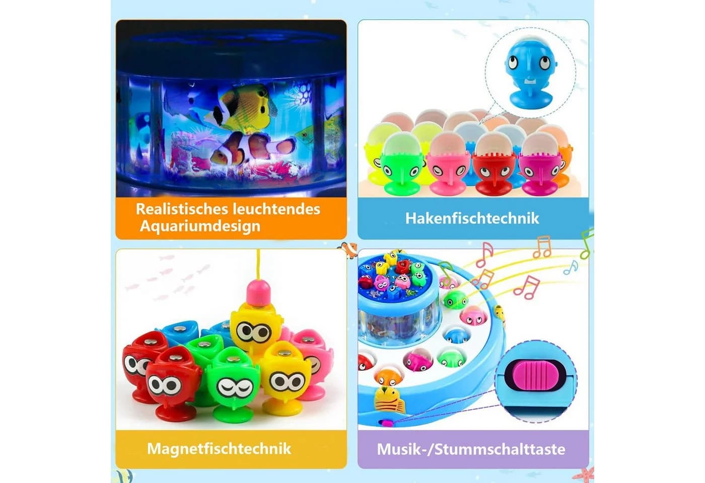 Sorvyzxn Magnetisches Angelspiel Montessori Lernspielzeug ab 3 Jahre