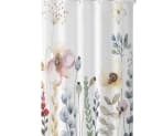Agger Duschvorhang Blumenmuster Polyester wasserabweisend Bild 1