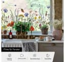 Agger Fensterfolie Selbsthaftend Bunte Blumen Sichtschutzfolie Bild 5