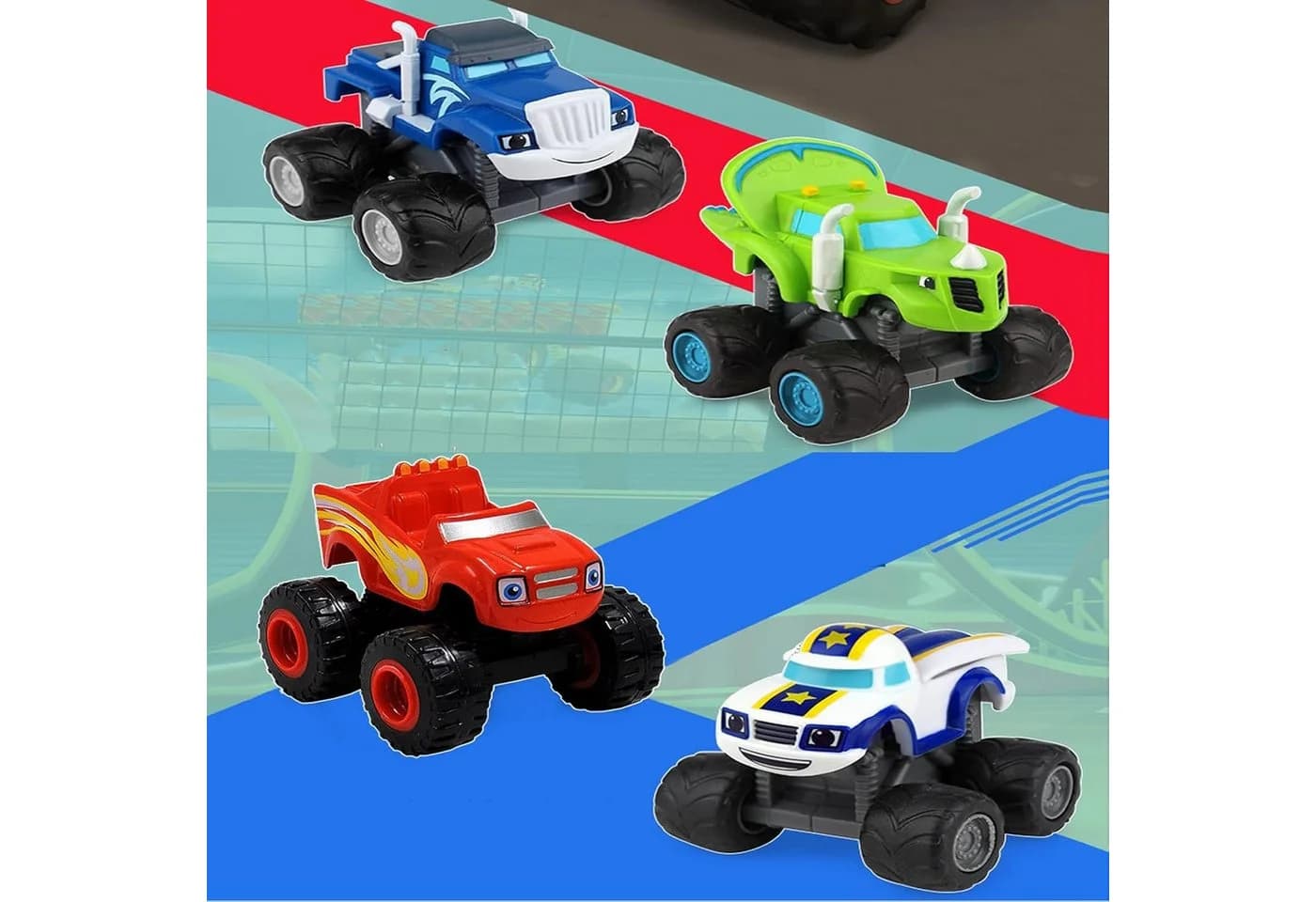 Flintry 6-teiliges Monstertruck-Set Bunt Trägheitsantrieb - Bild 5