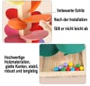 Flintry Montessori-Musikbaum aus Holz mit Murmeln und 30 bunten Blättern Bild 4