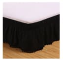 Agger Bettrock Schwarz Elastisch mit Pompons Bild 2