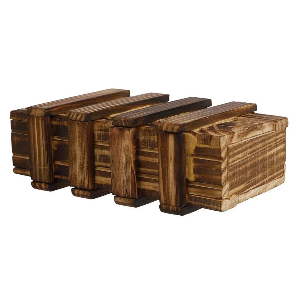 Flintry Geschenkbox Holz Magische Rätselbox mit 2 Fächern - Bild 4