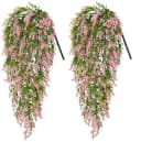 Agger Kunstblumenstrauß 2 Stück Hängend Rosa Lavendel Bild 2