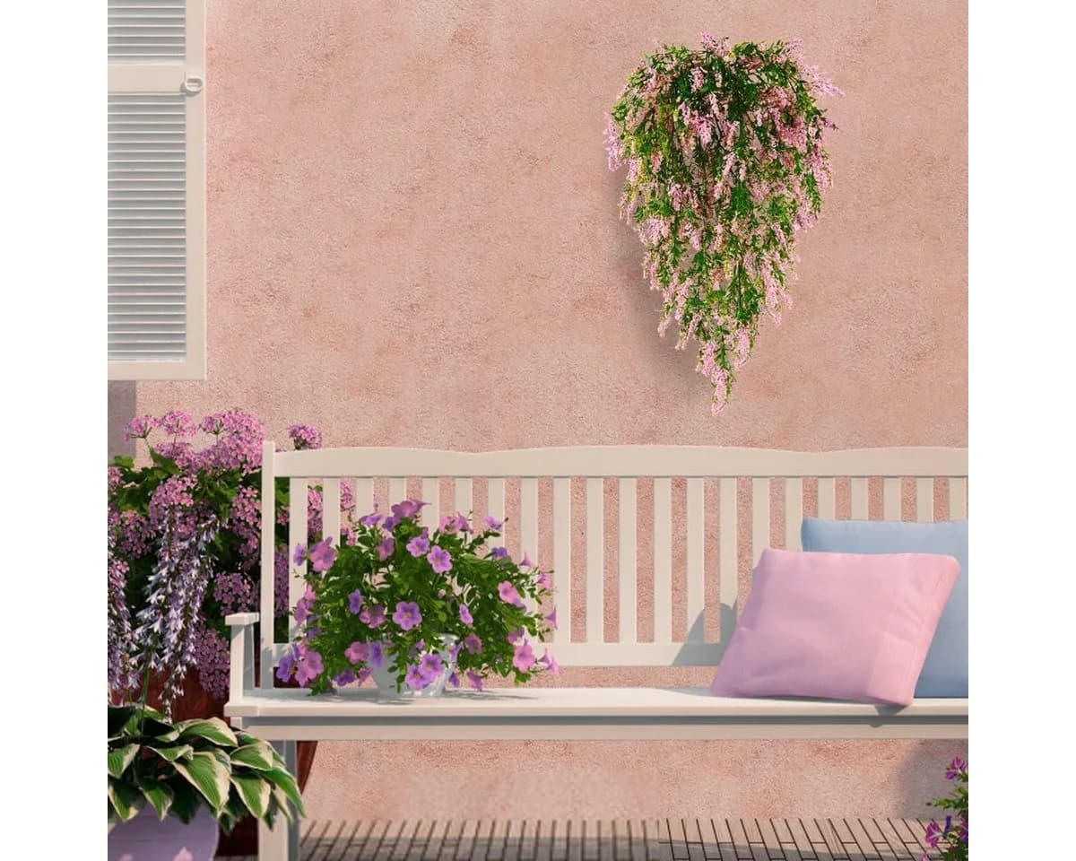 Agger Kunstblumenstrauß 2 Stück Hängend Rosa Lavendel - Bild 3