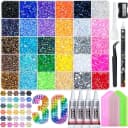 Zaewry Kreativset Jelly Strasssteine 30-tlg. Bunt mit Kleber & Stift Bild 2