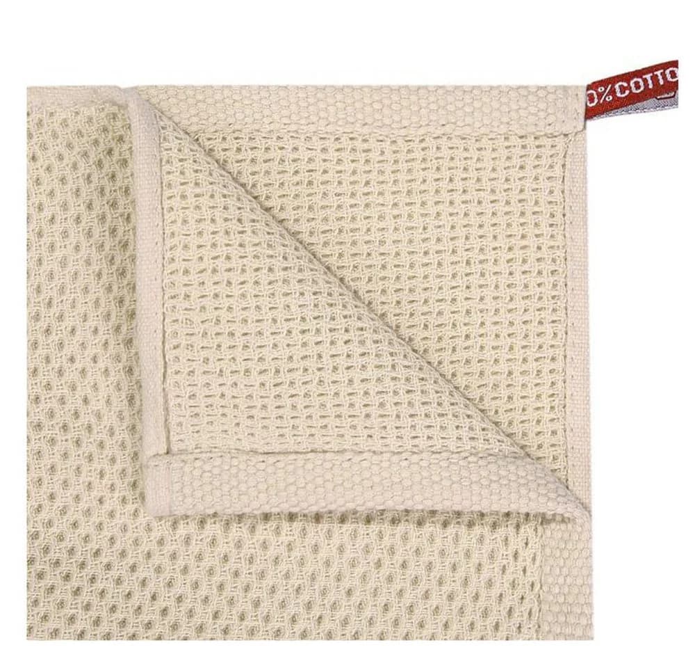 Zaewry Geschirrtuch 4-tlg. Beige Waffle Baumwolle 34x34 cm - Bild 3