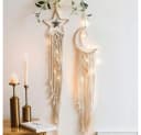 Zaewry Makramee Wandbehang Boho Wanddeko Natur Bild 1
