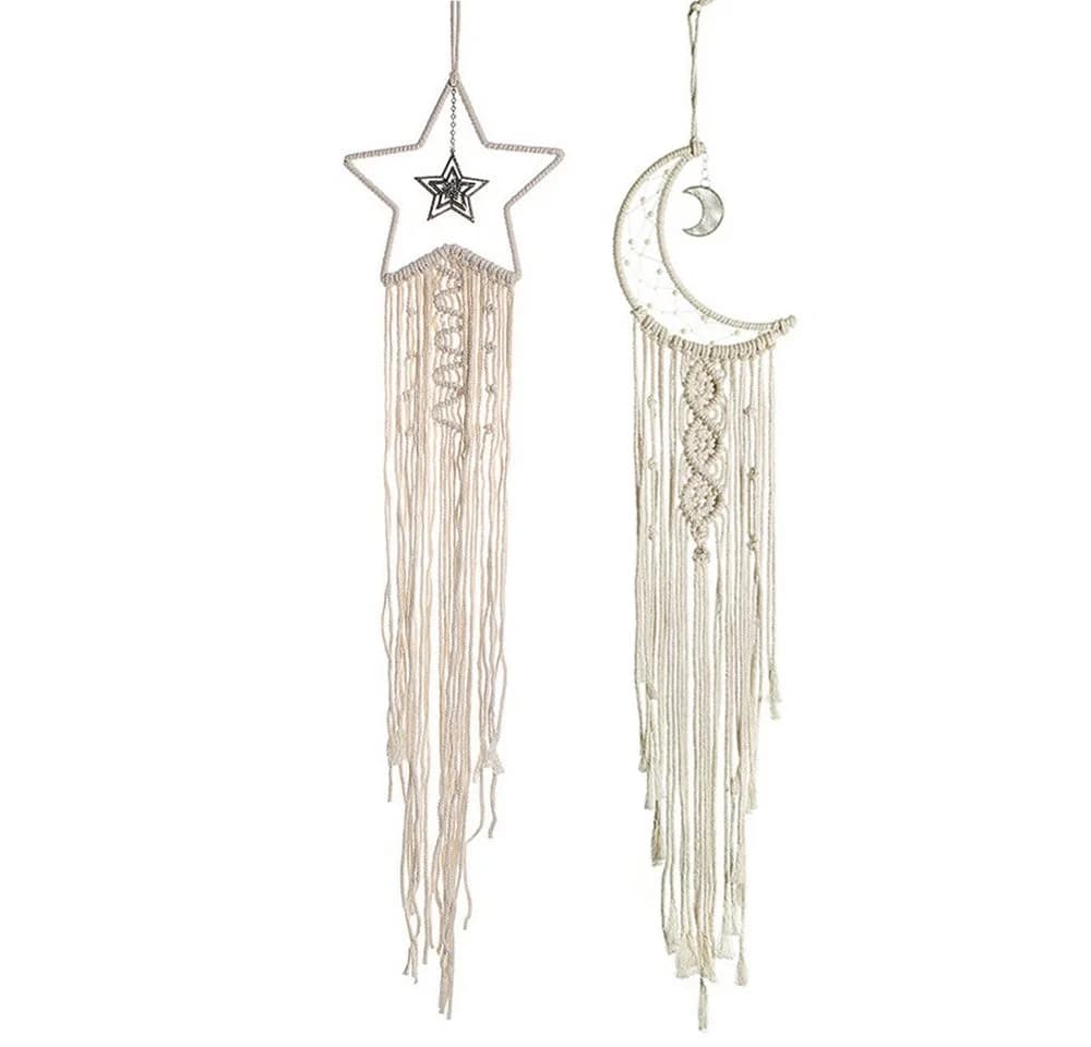 Zaewry Makramee Wandbehang Boho Wanddeko Natur - Bild 2