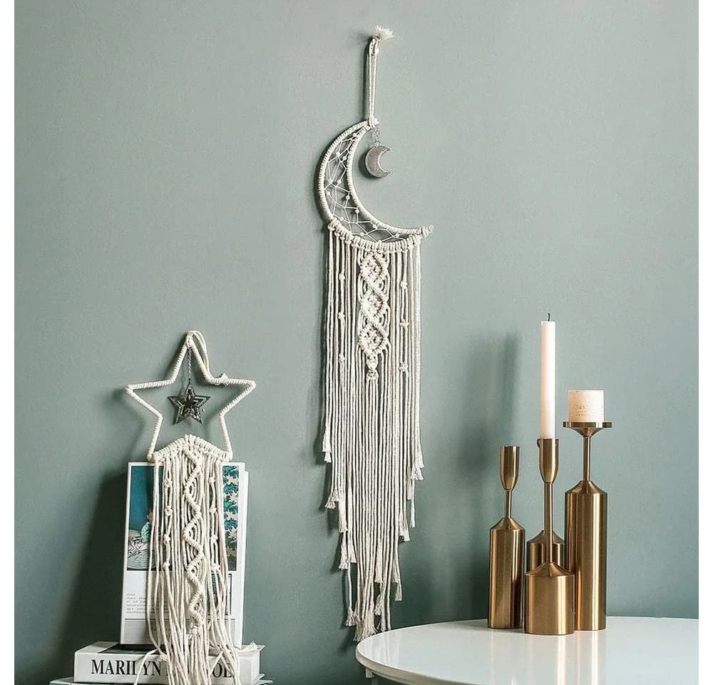 Zaewry Makramee Wandbehang Boho Wanddeko Natur - Bild 3