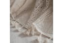 Agger Boho-Spitzengardine Beige Gehäkelter Makramee-Vorhang mit Quasten Bild 4